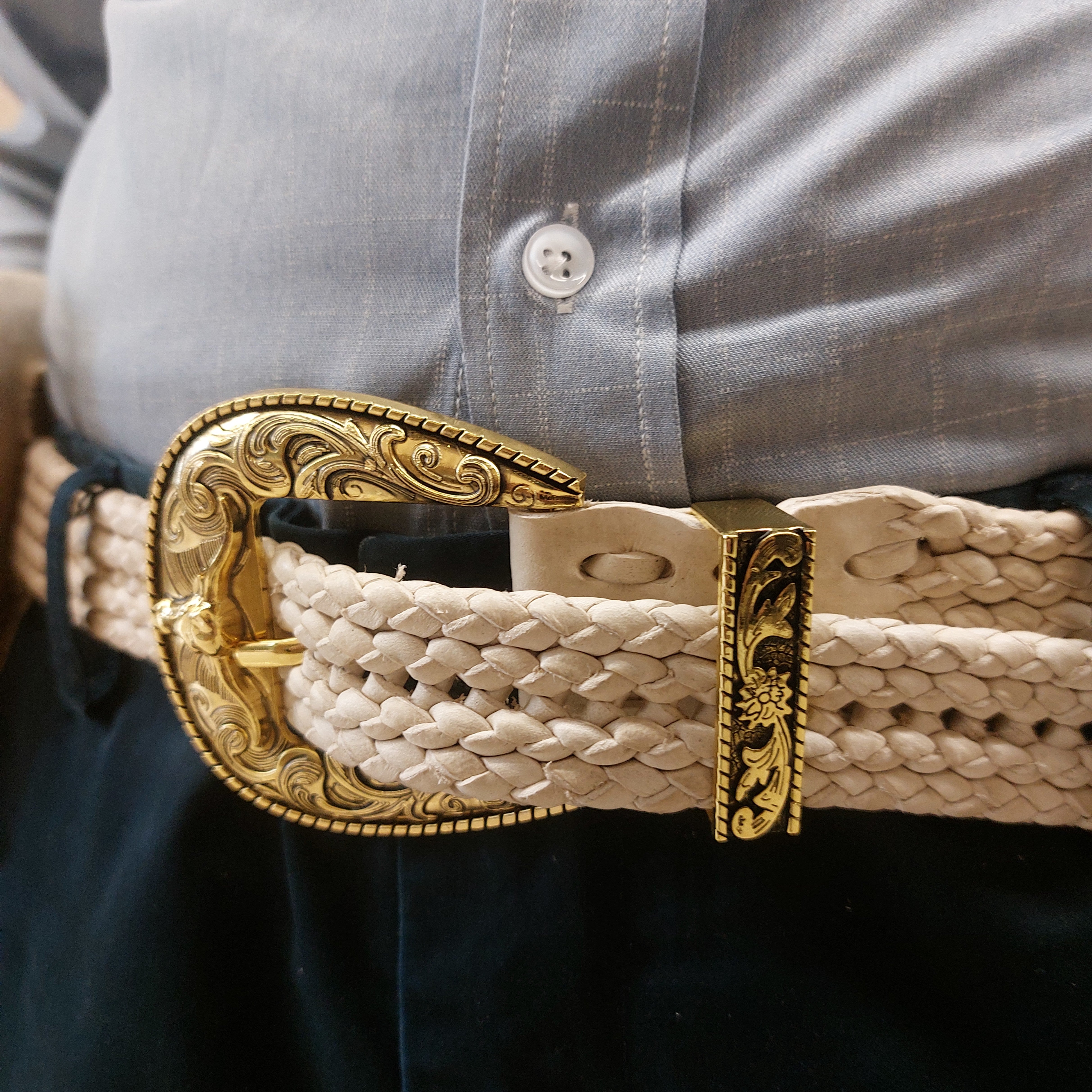 Handcrafted Leather Belt and Mongolian Leather Bag