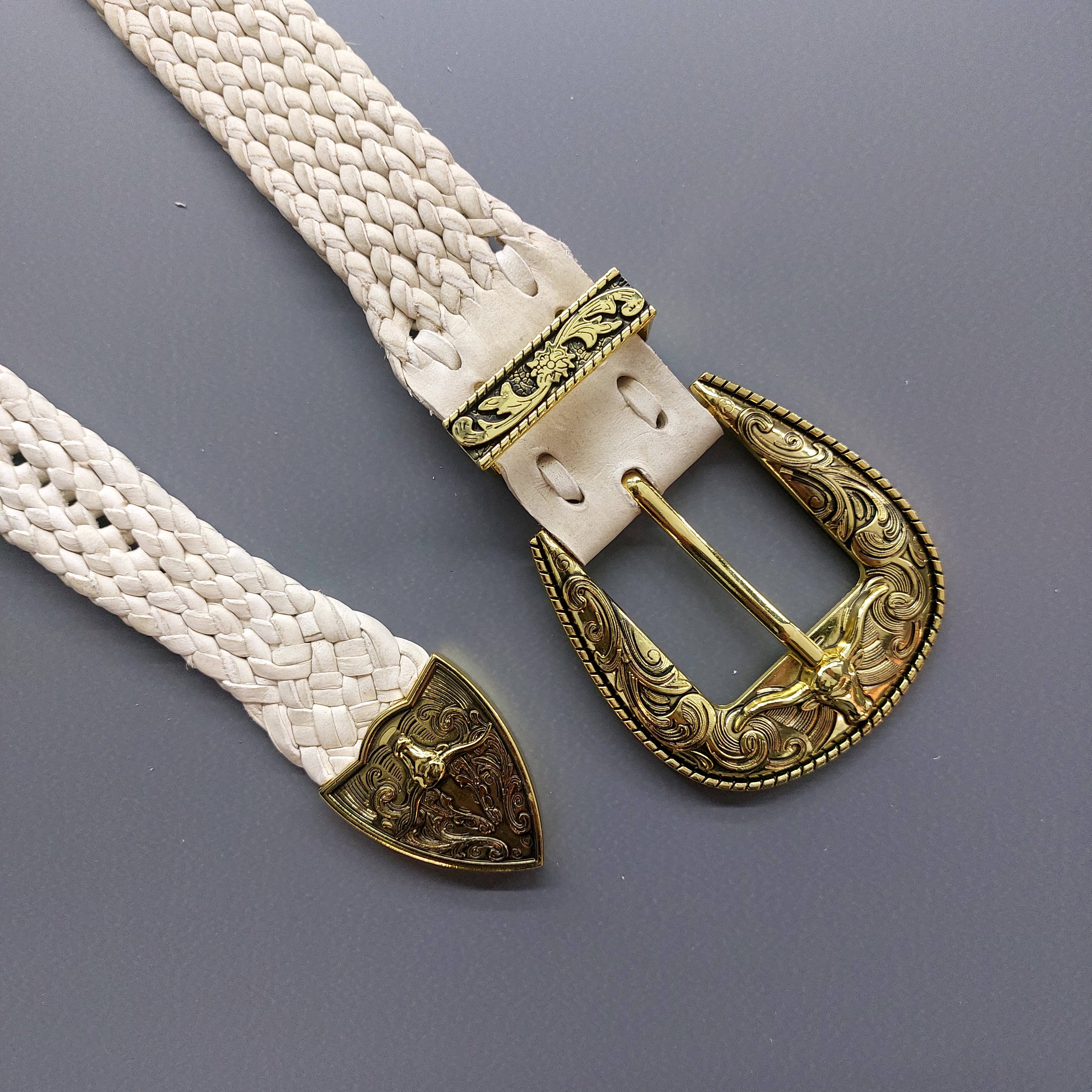 Handcrafted Leather Belt and Mongolian Leather Bag