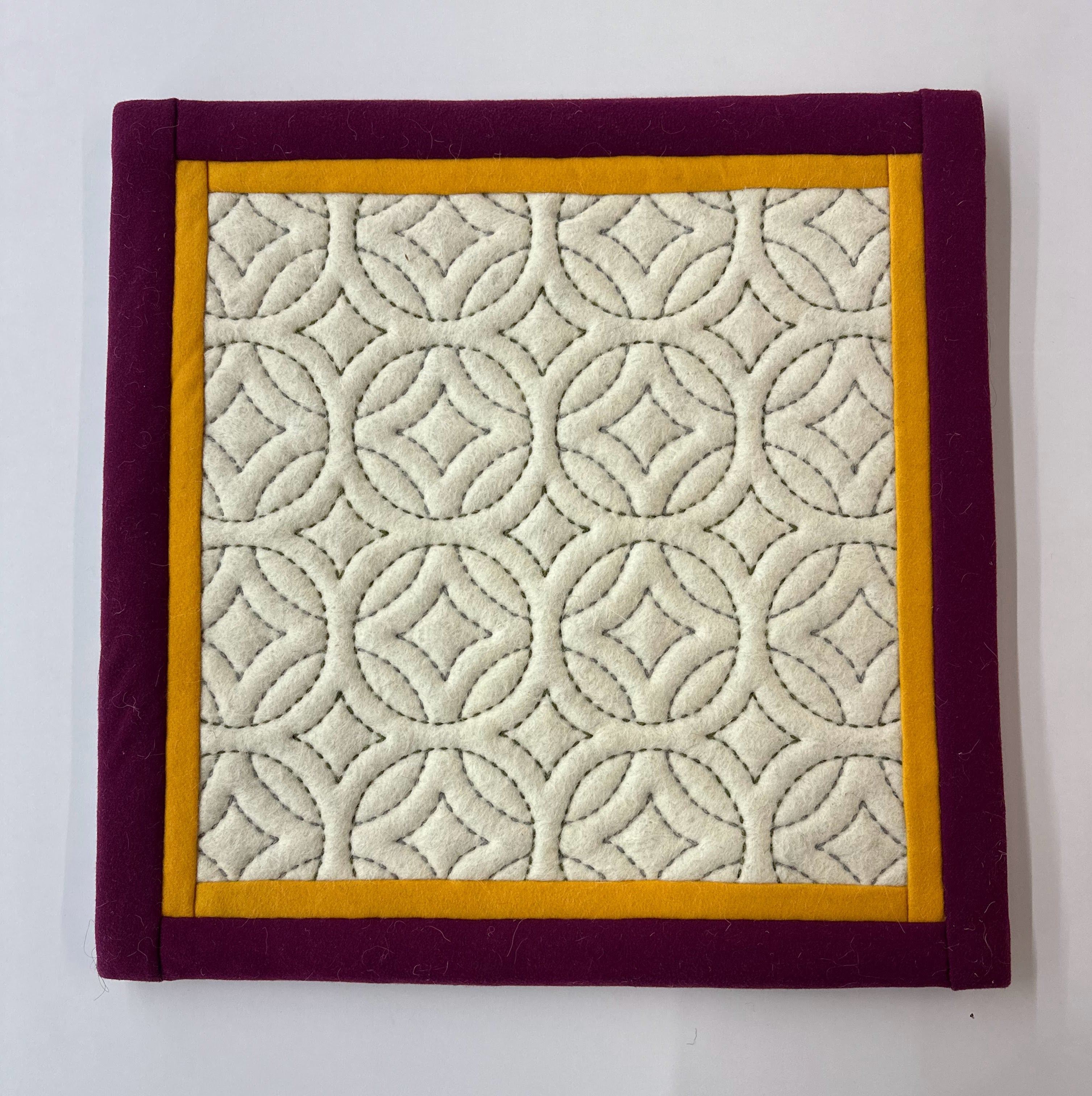 Wool Felt Chair Pad – Handcrafted Mongolian Seat Cushion