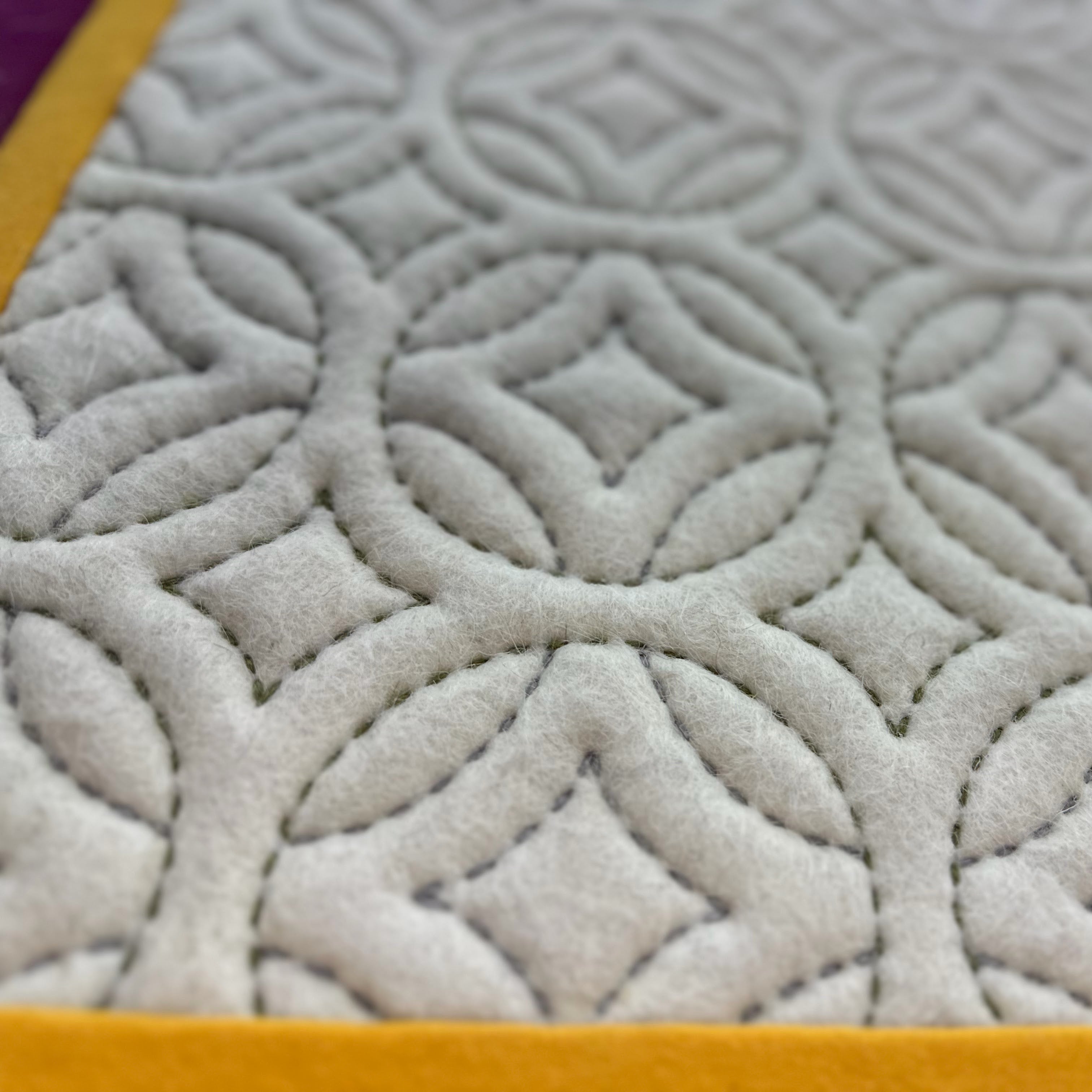 Wool Felt Chair Pad – Handcrafted Mongolian Seat Cushion