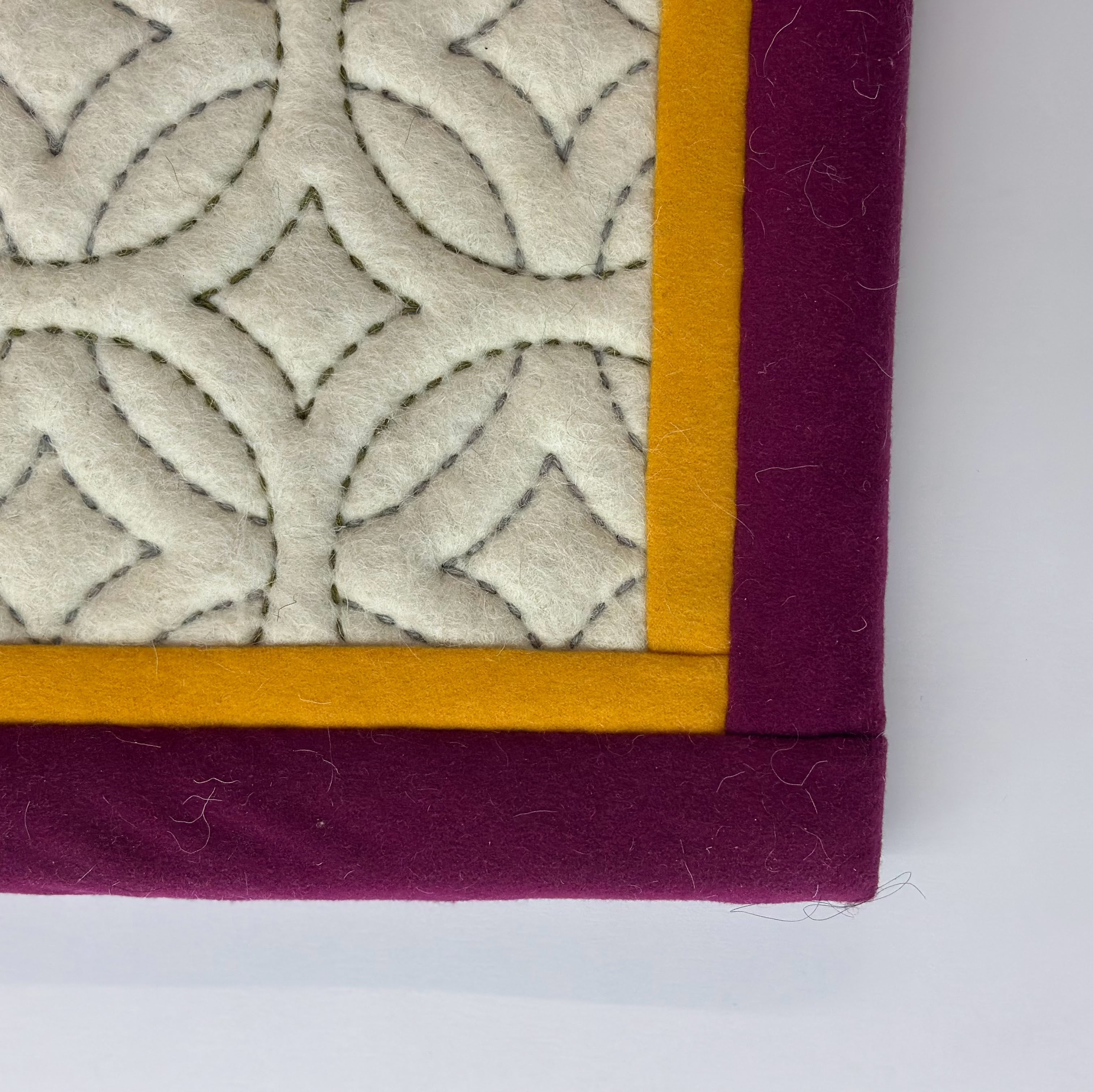 Wool Felt Chair Pad – Handcrafted Mongolian Seat Cushion