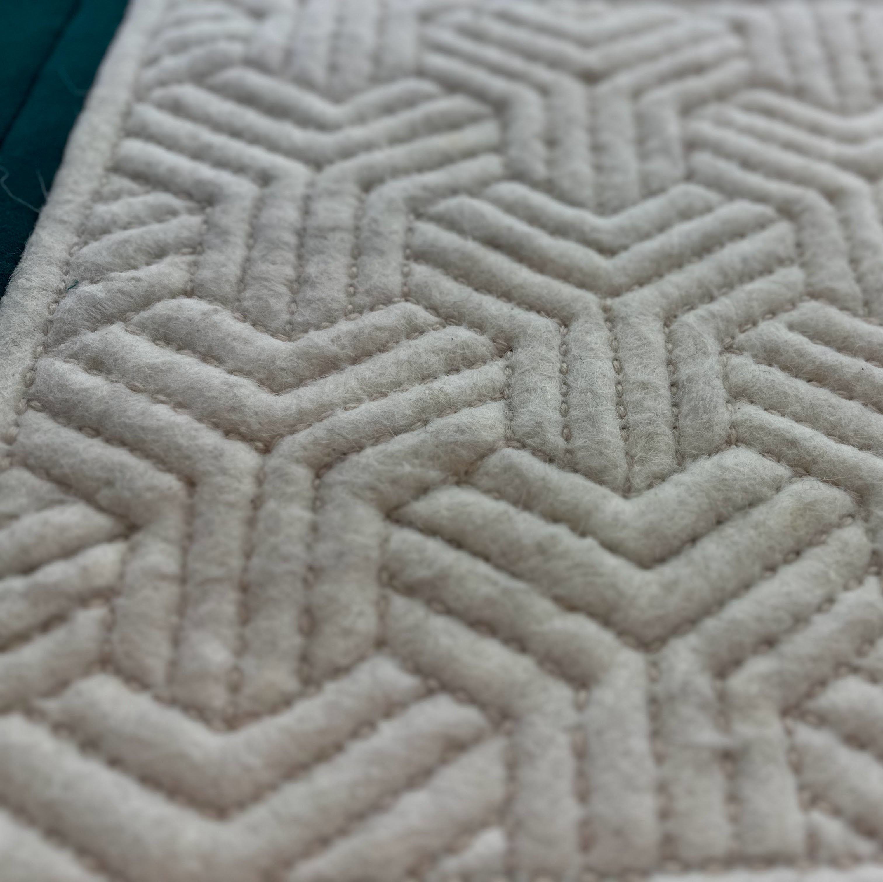Wool Felt Chair Pad – Handcrafted Mongolian Seat Cushion